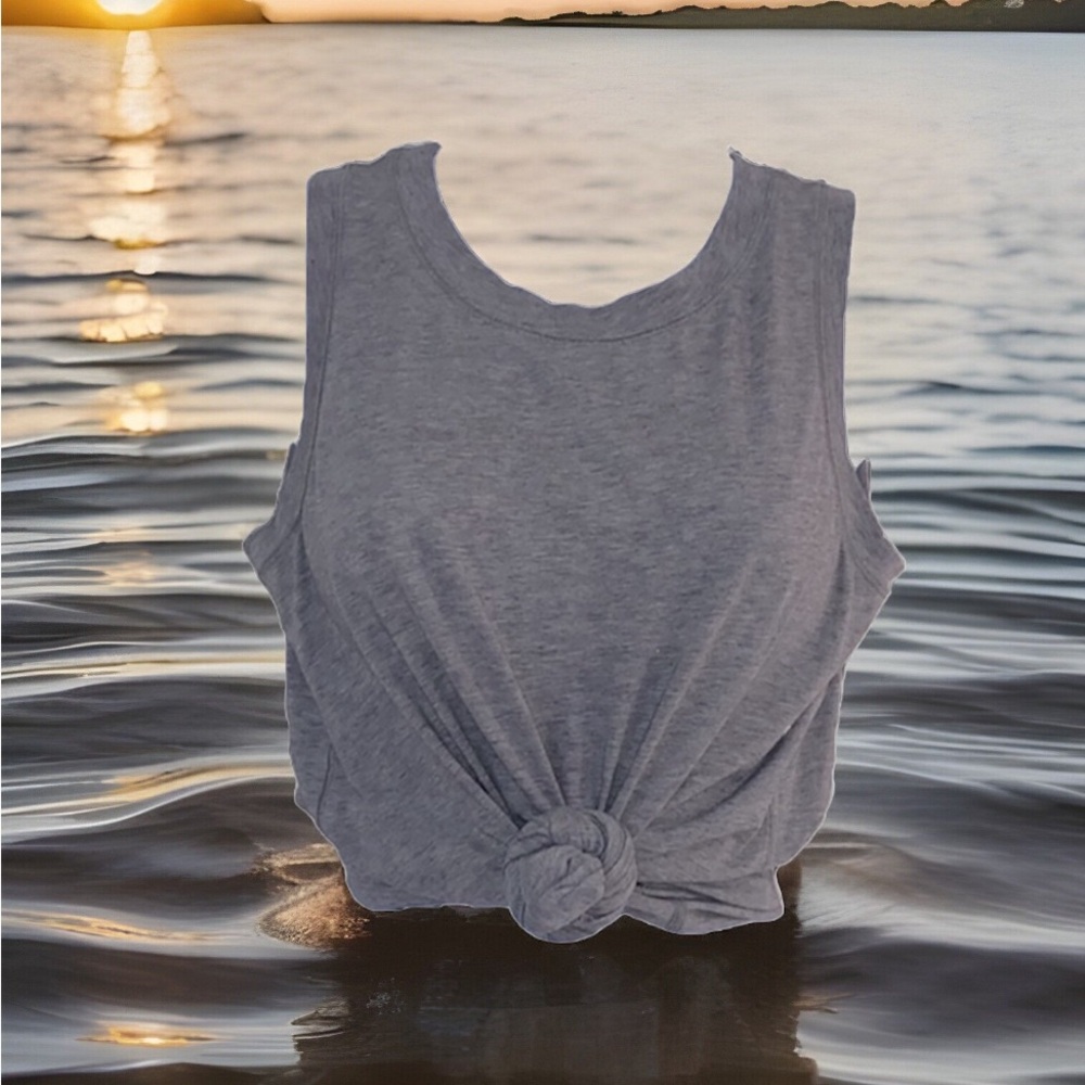 🔲 Lululemon Muscle Swing Tank Top Heathered Medium Grey Size 4